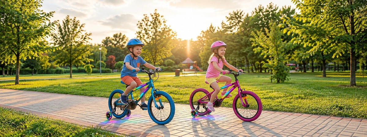 LED kids bikes