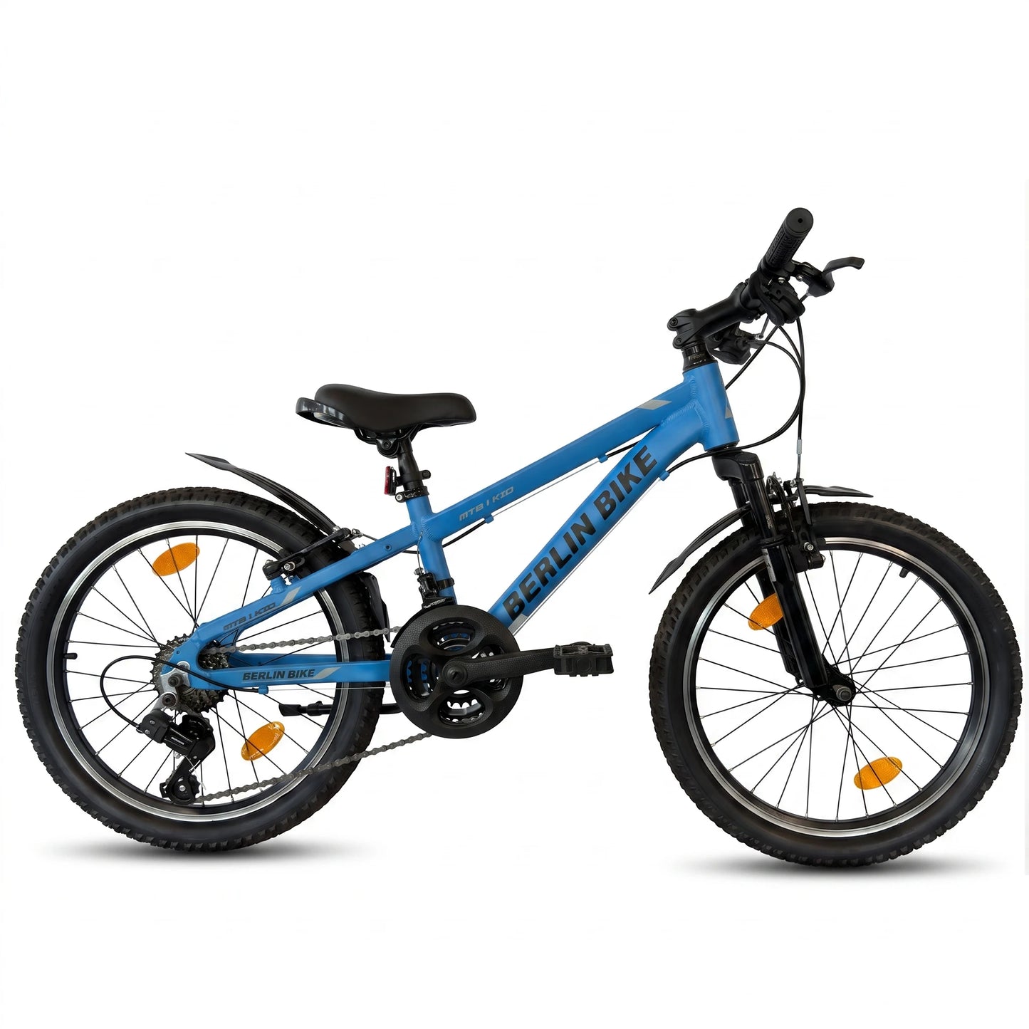 Berlin Bike MTB1 Kids Bike 20 Inch full side view blue