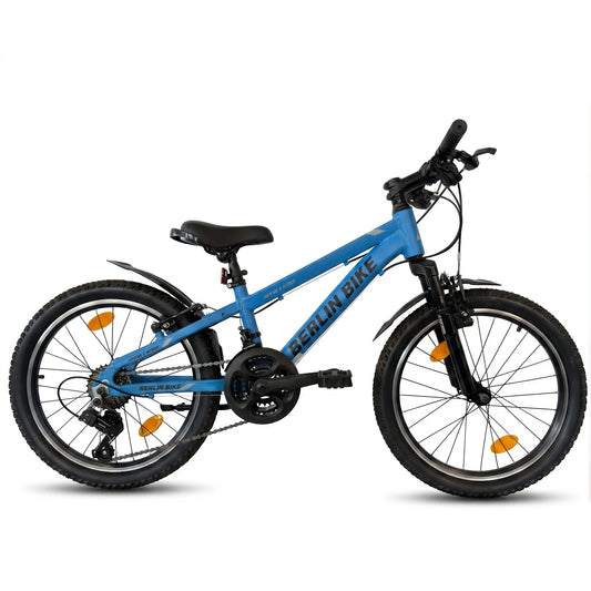 Berlin Bike MTB1 Kids Bike 20 Inch full side view blue