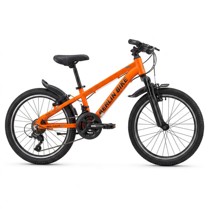 Berlin Bike MTB1 Kids Bike 20 Inch full side view orange