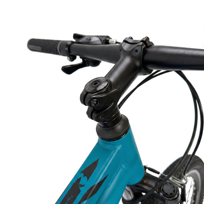 Berlin Bike MTB1 Youth Bike 24 Inch handlebar detail blue
