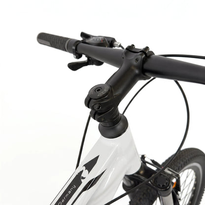 Berlin Bike MTB1 Youth Bike 24 Inch handlebar stem detail white