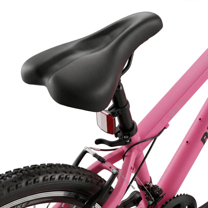 Berlin Bike MTB1 Youth Bike 24 Inch saddle detail fuchsia