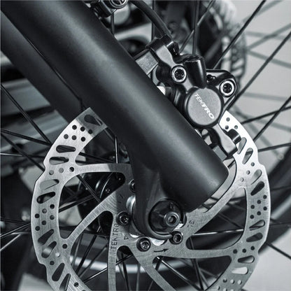 Détail du frein hydraulique du vélo électrique pliant Berlin Bike 2GO 20 pouces