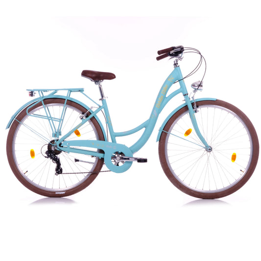 Berlin Bike Bella2 City Bike 28 Inch full side view green