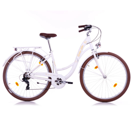 Berlin Bike Bella2 City Bike 28 Inch full side view white
