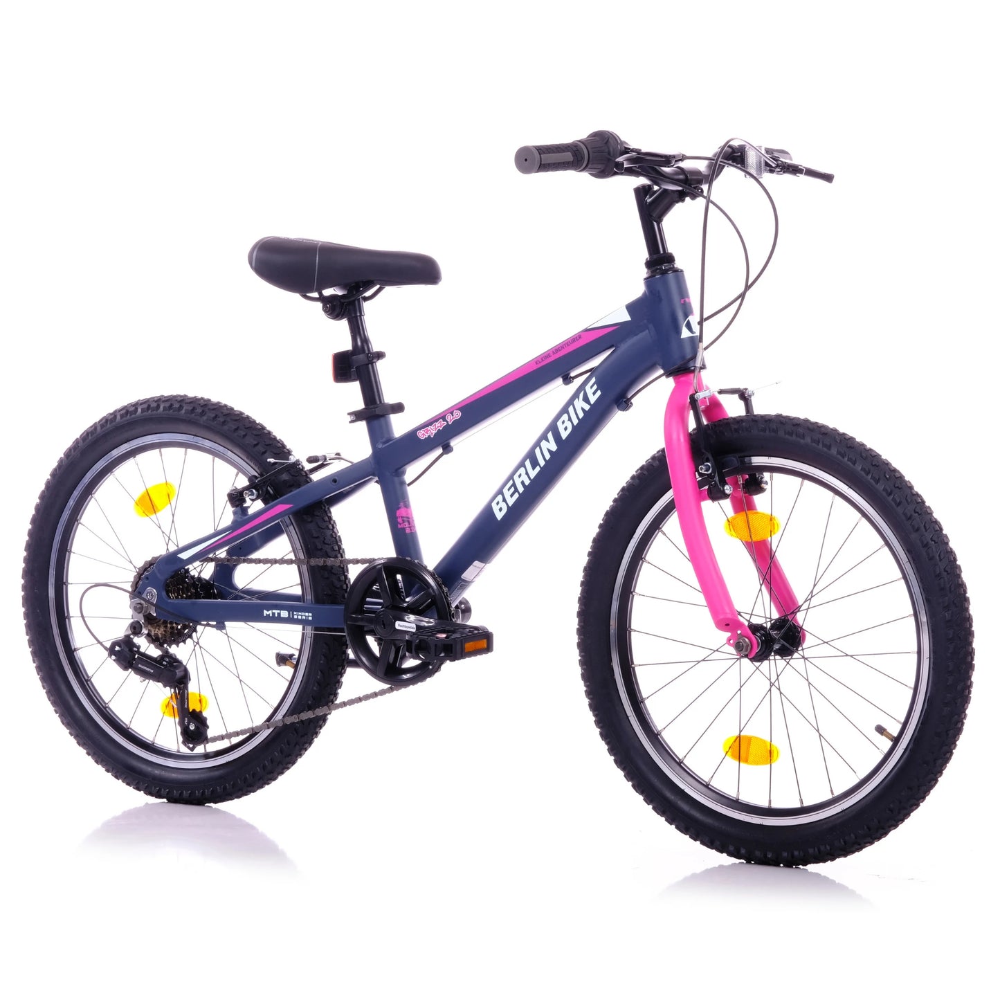 Berlin Bike Grizz Kids Bike 20 Inch, Zoll rosa 45grad frontansicht 1080x1080