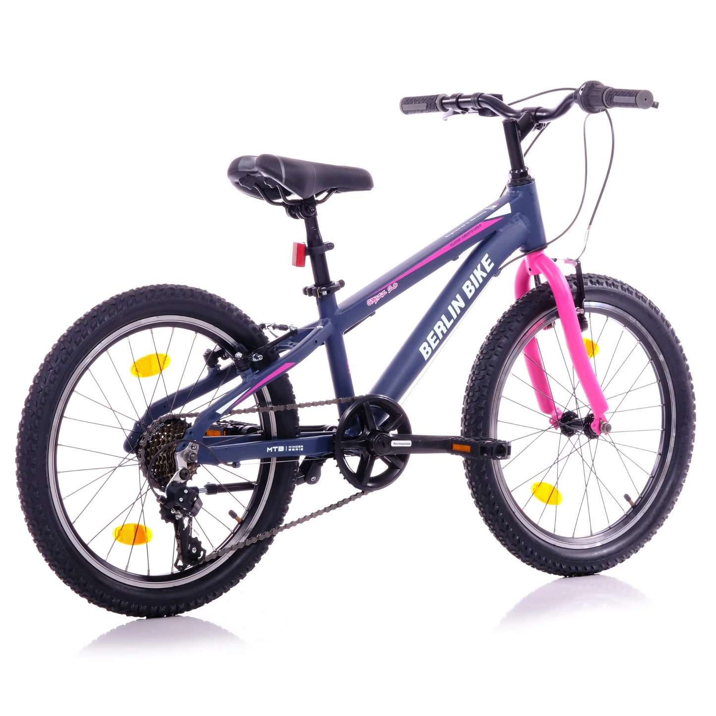 Berlin Bike Grizz Kids Bike 20 Inch, Zoll rosa 45grad seitenansicht 1080x1080