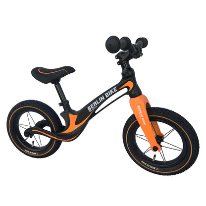 Berlin Bike Rolly Growy vélo d’équilibre 12 pouces vue latérale complète orange