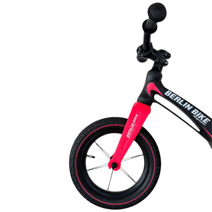 Berlin Bike Rolly Growy vélo d’équilibre 12 pouces détail de la roue avant rose