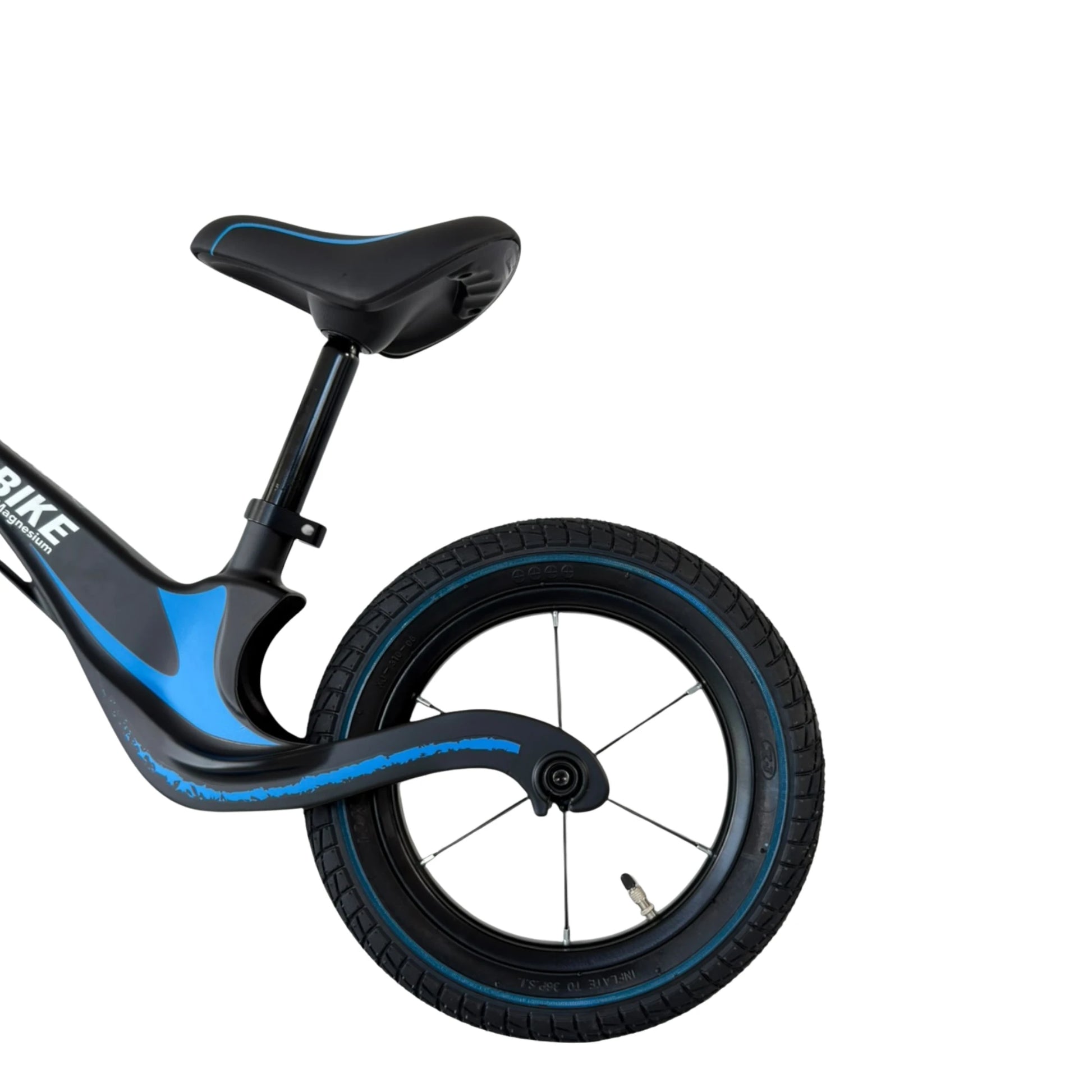 Berlin Bike Rolly Growy vélo d’équilibre 12 pouces détail de la roue arrière bleu