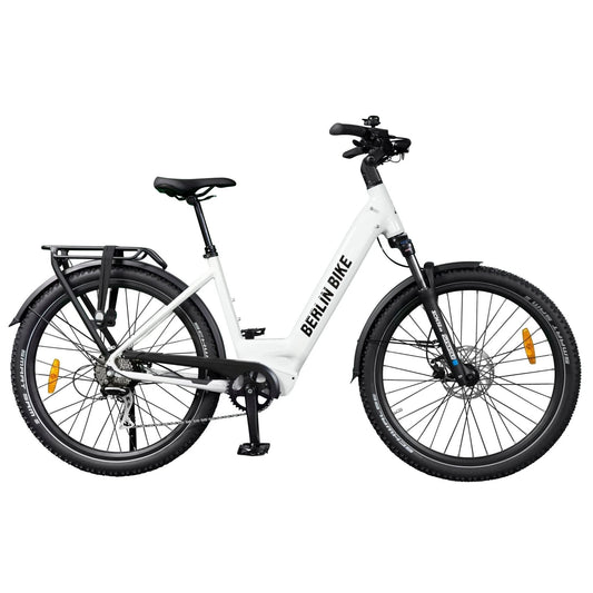 Berlin Bike SUV Trekking E-Bike 27.5 Inch full side view shiny white