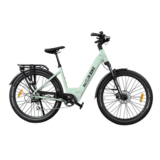 Berlin Bike SUV Trekking E-Bike 27.5 Inch full side view matt green