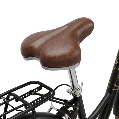 Berlin Bike Bella 2 citycykel 28 tommer set fra sadlen, sort