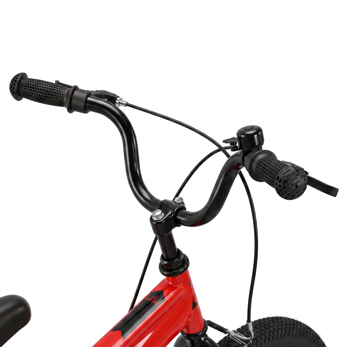 Berlin Bike Cross-børnecykel 16 tommer, detalje af styr, orange