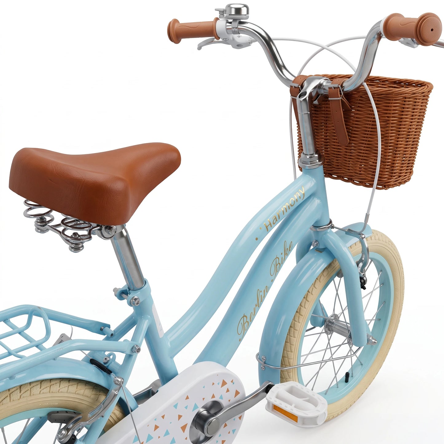 Vélo enfant Berlin Bike Harmony 16 pouces vue arrière bleu