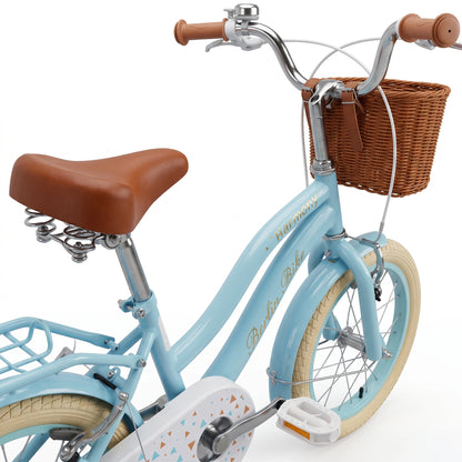 Vélo enfant Berlin Bike Harmony 16 pouces vue arrière bleu