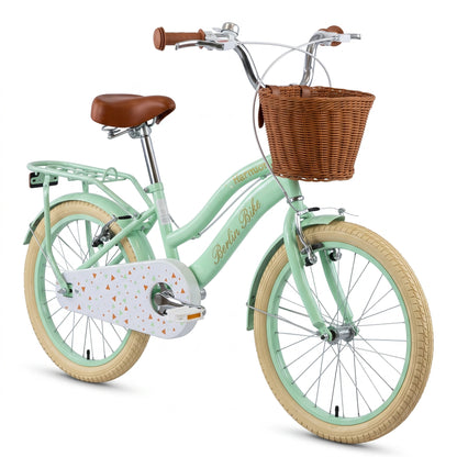Vélo enfant Berlin Bike Harmony 16 pouces vue de côté à 45 degrés vert