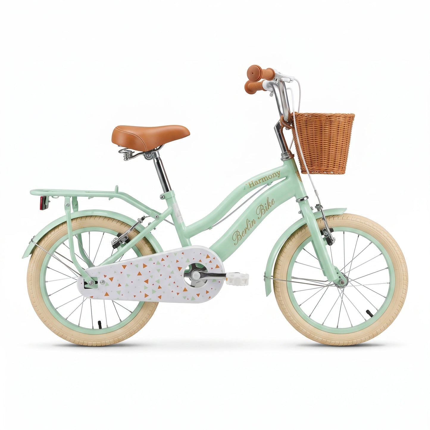 Vélo enfant Berlin Bike Harmony 16 pouces vue de côté complète vert