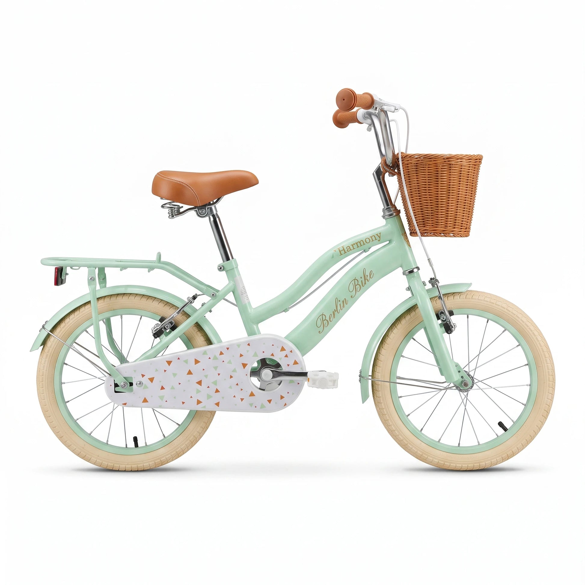 Vélo enfant Berlin Bike Harmony 16 pouces vue de côté complète vert