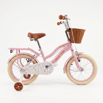 Vélo enfant Berlin Bike Harmony 16 pouces vue de côté complète rose