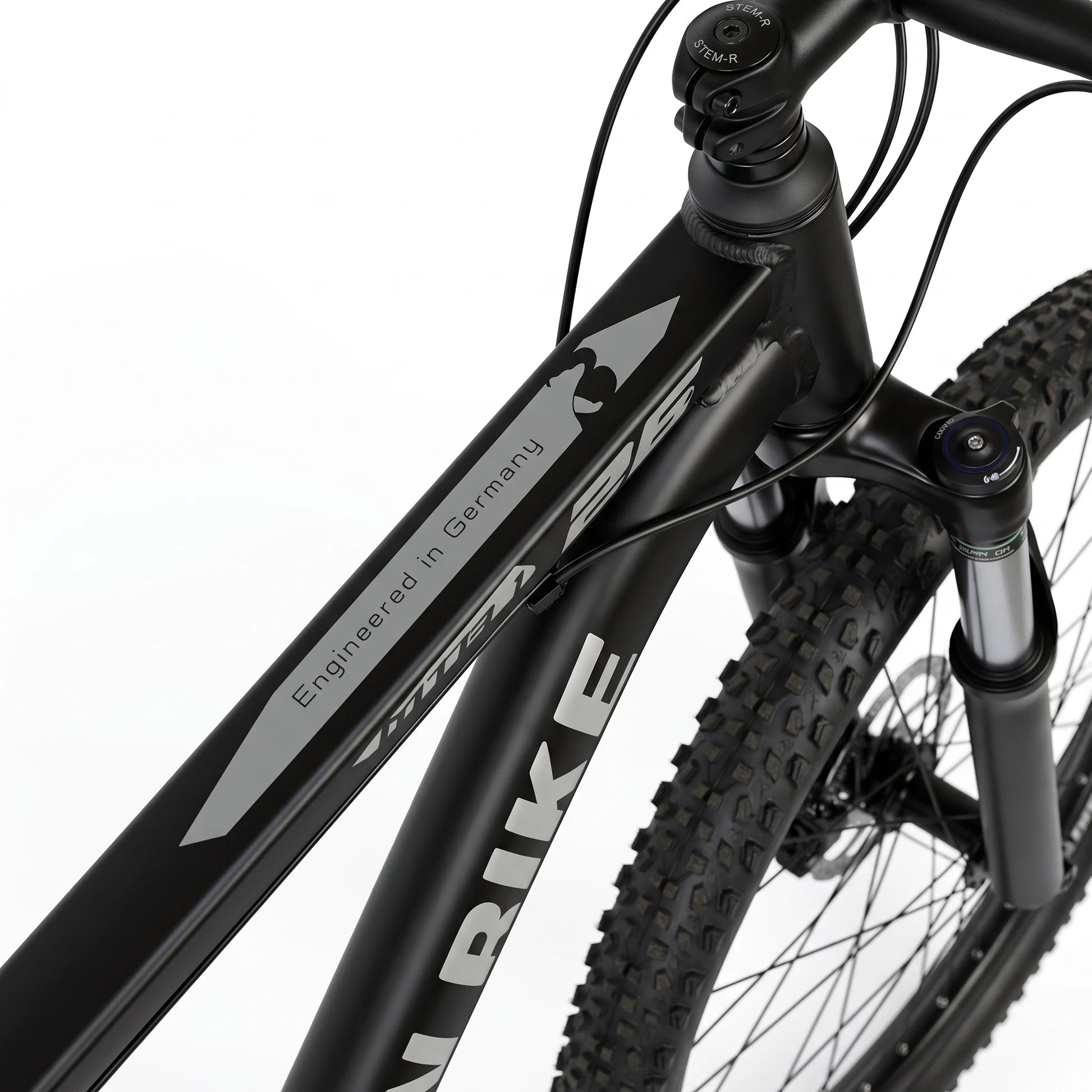 Berlin Bike MTB1 mountainbike 26 tommer rammedetalje sort sølv