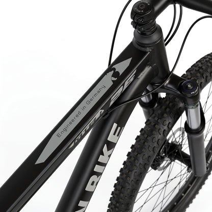 Berlin Bike MTB1 mountainbike 26 tommer rammedetalje sort sølv