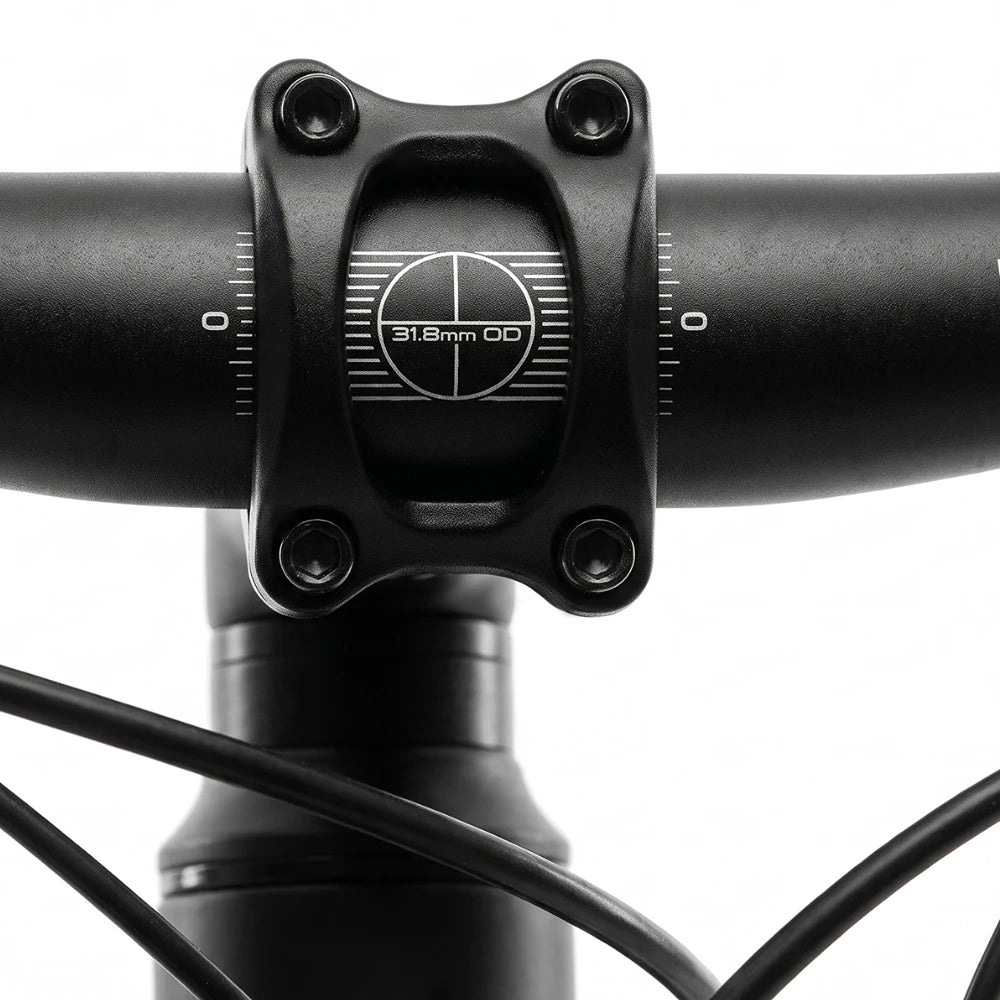 Berlin Bike MTB1 mountainbike 29 tommer, detalje af frempind, sort/sølv