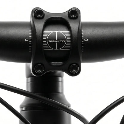 Berlin Bike MTB1 mountainbike 29 tommer, detalje af frempind, sort/sølv
