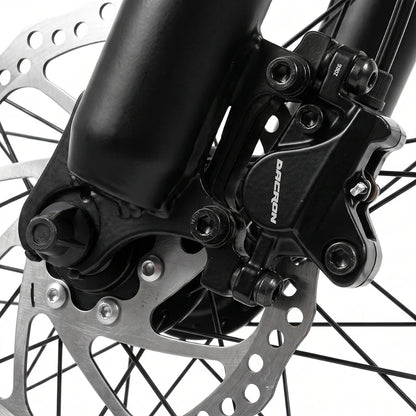 Berlin Bike MTB1 mountainbike 29 tommer, detalje af skivebremse, sort/sølv