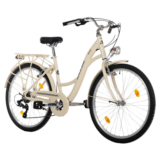 Berlin Bike Nova City Bike 45-degree side view Grey