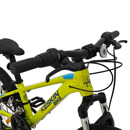 Keskin EBike MTB1 Kids Mountain Bike 20 Inch, Zoll neon green oben rechts ansicht 1080x1080