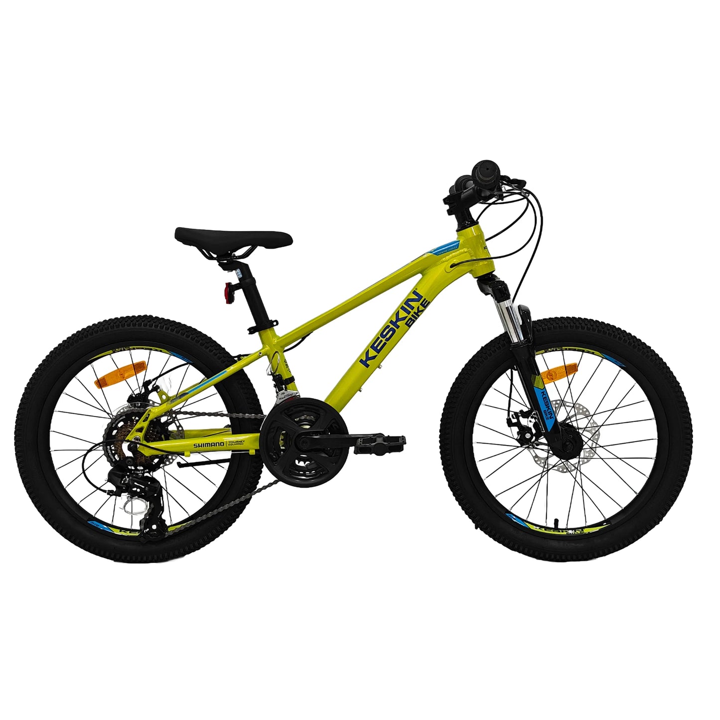 Keskin EBike MTB1 Kids Mountain Bike 20 Inch, Zoll neon green seitenansicht rechts 1080x1080