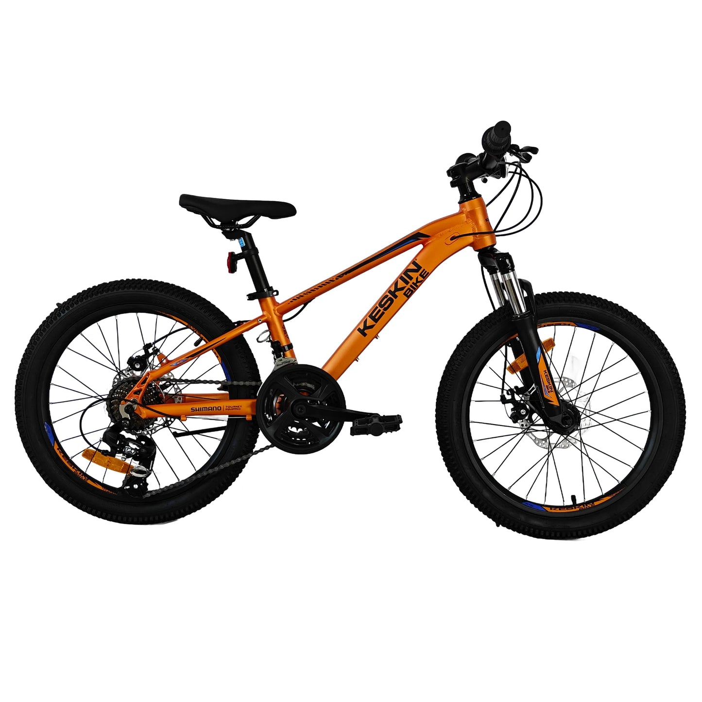Keskin EBike MTB1 Kids Mountain Bike 20 Inch, Zoll orange seitenansicht links 1080x1080