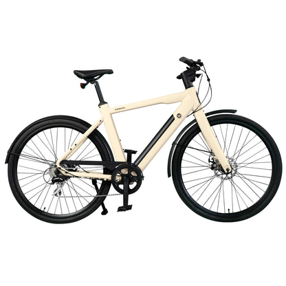 Keskin E-Bike cBike1 City-elcykel 28 tommer fuldt sidebillede mat sand
