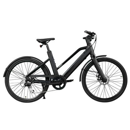 Keskin E-Bike cBike1v vélo électrique de ville 26 pouces vue latérale complète noir mat