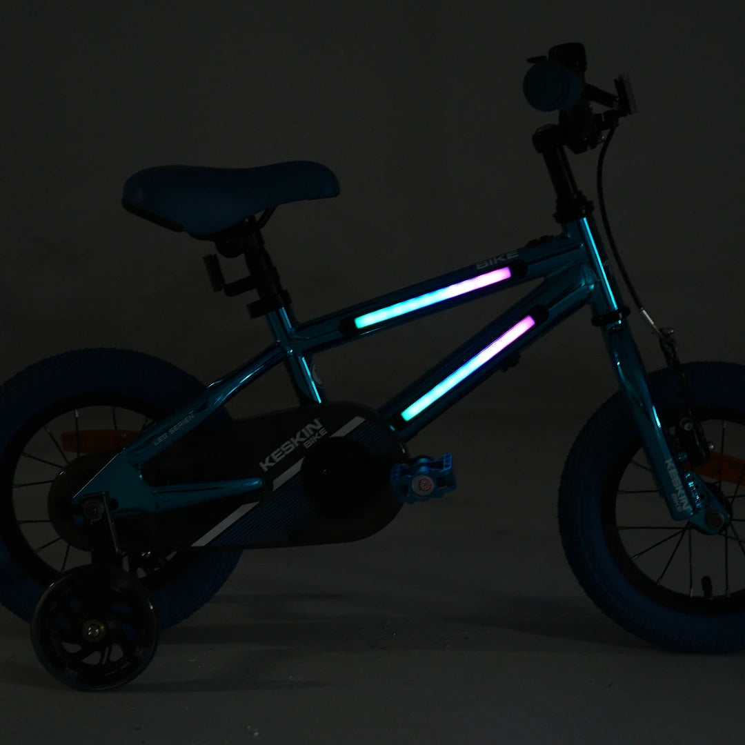 Keskin elcykel med LED-lys til børn
