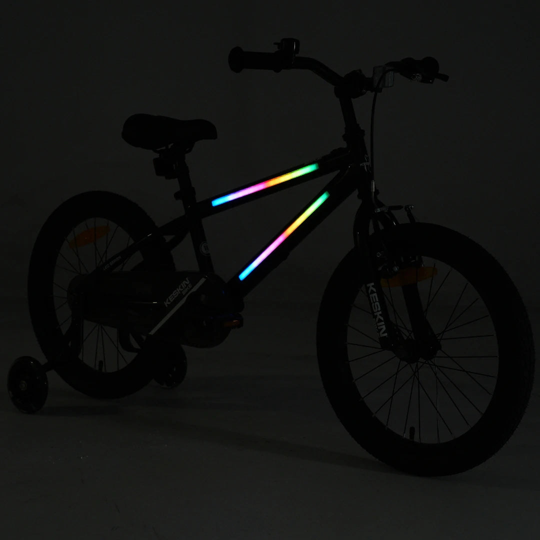 Keskin elcykel med LED-lys til børn